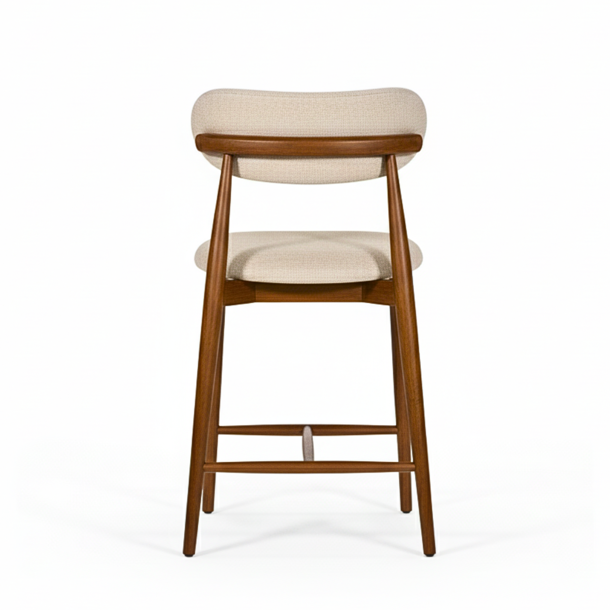Lillian Counter Chair: Beige Linen